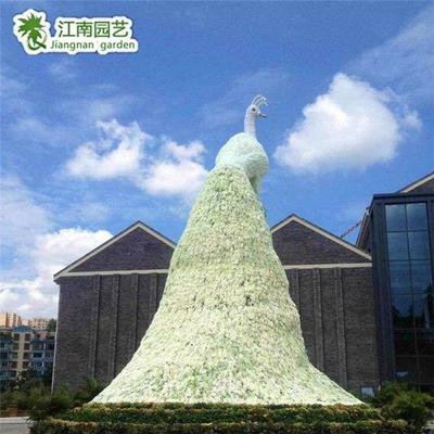 江南园艺 沈阳景观绿雕动物造型定制与园林绿化工程设计